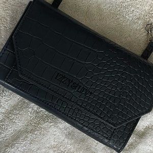 Navy Blue Crossbody Vegan Leather Clutch Purse Handbag